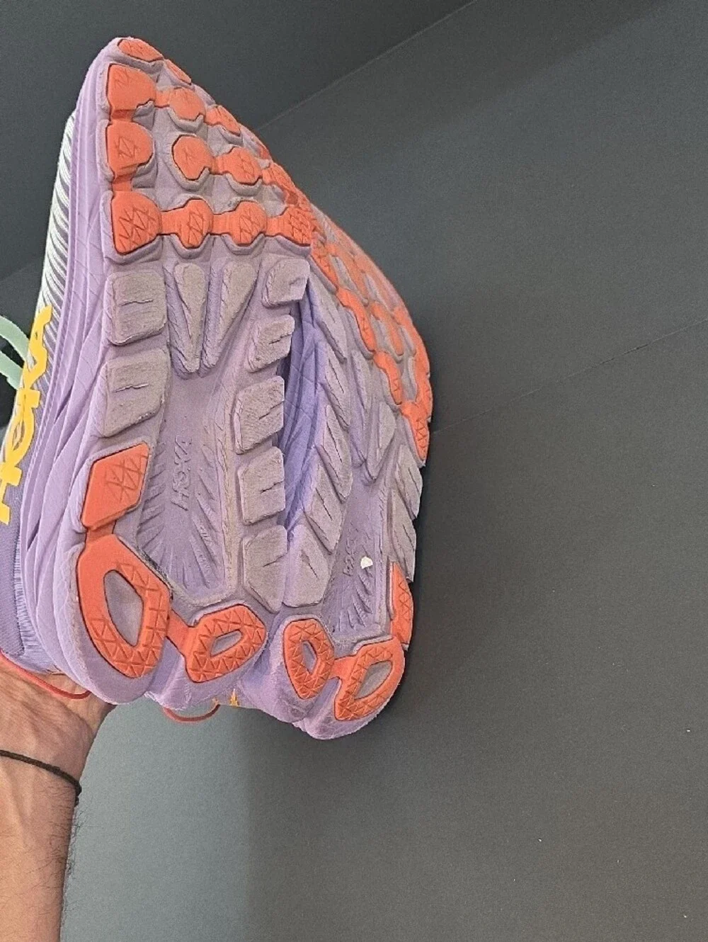 Hoka Rincon 3 Women's Mint Green & Purple Shoes with Orange Accent Size 8.5 - Picture 11 of 11